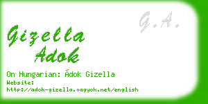 gizella adok business card