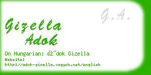 gizella adok business card